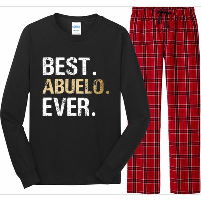 Abuelo Gift From Granddaughter Grandson Best Abuelo Long Sleeve Pajama Set