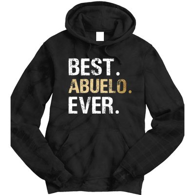 Abuelo Gift From Granddaughter Grandson Best Abuelo Tie Dye Hoodie