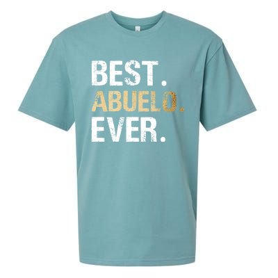 Abuelo Gift From Granddaughter Grandson Best Abuelo Sueded Cloud Jersey T-Shirt