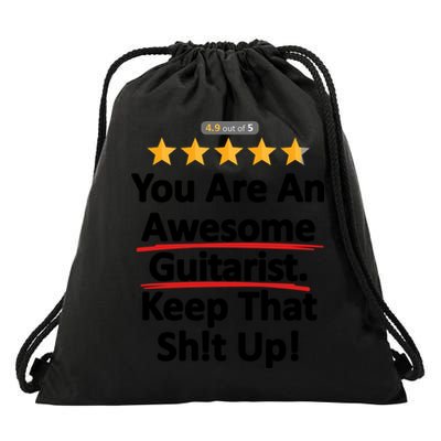 Awesome Guitarist Funny Gift Guitar Drawstring Bag