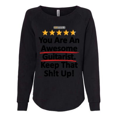 Awesome Guitarist Funny Gift Guitar Womens California Wash Sweatshirt