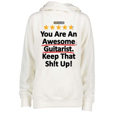 Awesome Guitarist Funny Gift Guitar Womens Funnel Neck Pullover Hood