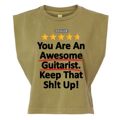 Awesome Guitarist Funny Gift Guitar Garment-Dyed Women's Muscle Tee