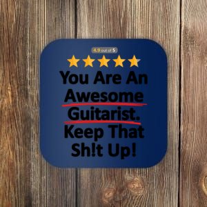 Awesome Guitarist Funny Gift Guitar Coaster