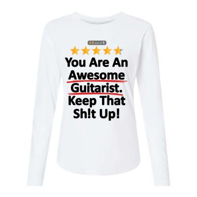 Awesome Guitarist Funny Gift Guitar Womens Cotton Relaxed Long Sleeve T-Shirt