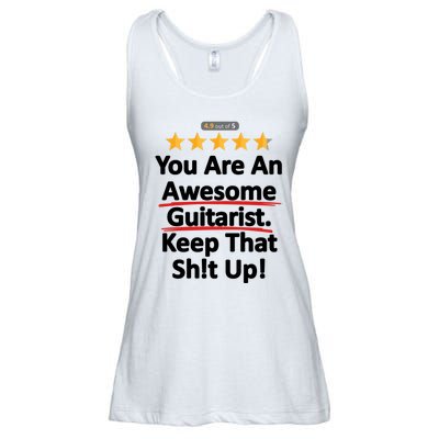 Awesome Guitarist Funny Gift Guitar Ladies Essential Flowy Tank