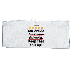 Awesome Guitarist Funny Gift Guitar Large Microfiber Waffle Golf Towel