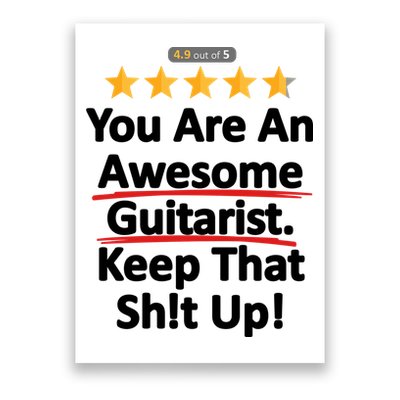 Awesome Guitarist Funny Gift Guitar Poster