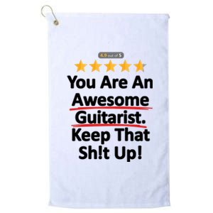 Awesome Guitarist Funny Gift Guitar Platinum Collection Golf Towel