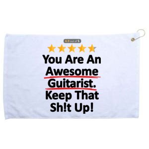 Awesome Guitarist Funny Gift Guitar Grommeted Golf Towel