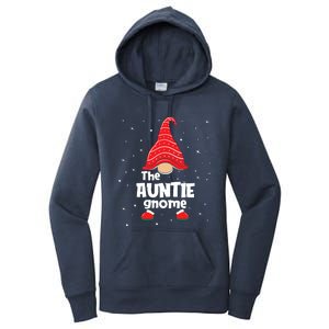 Auntie Gnome Family Matching Christmas Funny Gift Pajama Women's Pullover Hoodie