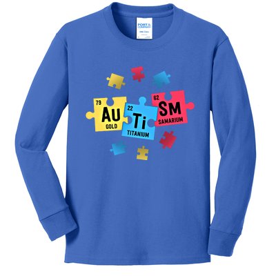 Autism Gift For Teachers Sped Periodic Table Elets Gift Kids Long Sleeve Shirt