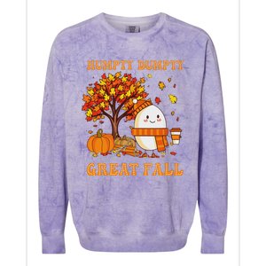 A Great Fall Thanksgiving Autumn Season Colorblast Crewneck Sweatshirt