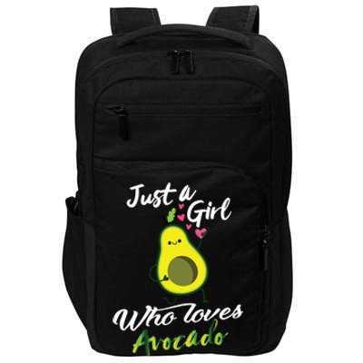 Avocado Gifts For Women Just A Girl Who Loves Avocado Impact Tech Backpack