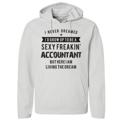 Accountant Graduation Funny For Future Accountant Gift Performance Fleece Hoodie