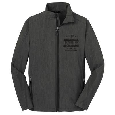 Accountant Graduation Funny For Future Accountant Gift Core Soft Shell Jacket