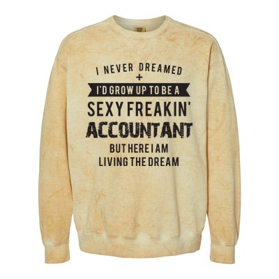 Accountant Graduation Funny For Future Accountant Gift Colorblast Crewneck Sweatshirt