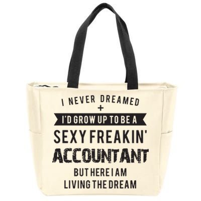 Accountant Graduation Funny For Future Accountant Gift Zip Tote Bag