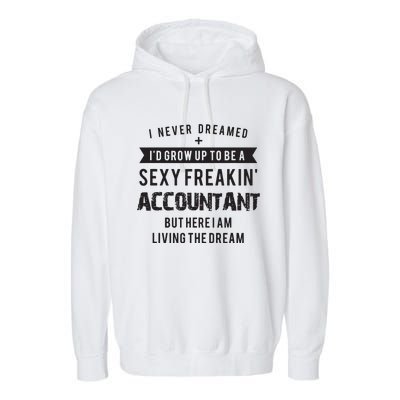 Accountant Graduation Funny For Future Accountant Gift Garment-Dyed Fleece Hoodie