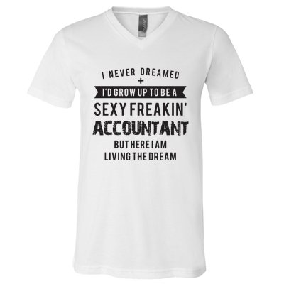 Accountant Graduation Funny For Future Accountant Gift V-Neck T-Shirt