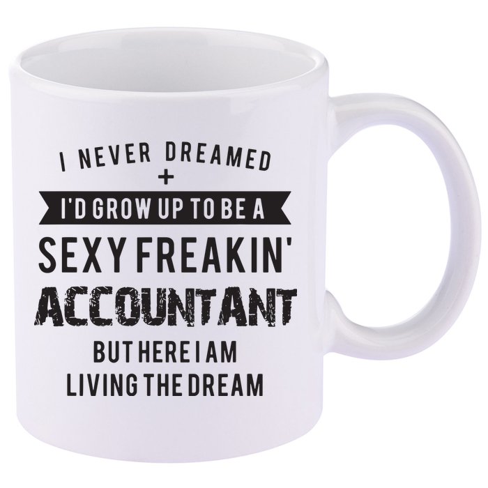 Accountant Graduation Funny For Future Accountant Gift 11oz C Handle Ceramic Mug