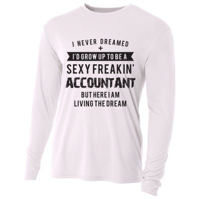 Accountant Graduation Funny For Future Accountant Gift Cooling Performance Long Sleeve Crew
