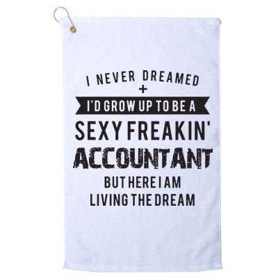 Accountant Graduation Funny For Future Accountant Gift Golf Towel