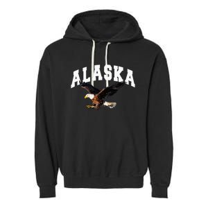 Alaska Gifts For Anchorage Juneau Denali Sitka Garment-Dyed Fleece Hoodie