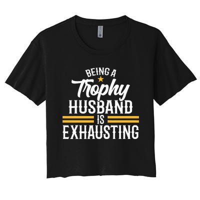 Anniversary Gift for Hubby Wedding Celebration Women's Crop Top Tee