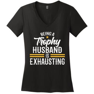 Anniversary Gift for Hubby Wedding Celebration Women's V-Neck T-Shirt