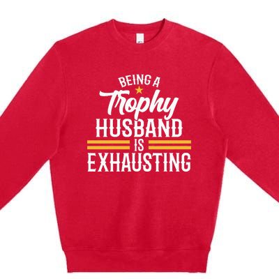 Anniversary Gift for Hubby Wedding Celebration Premium Crewneck Sweatshirt