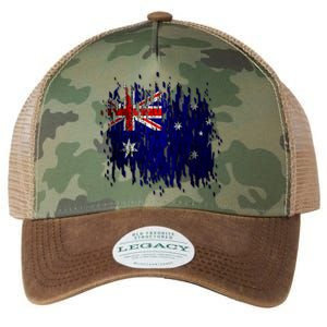 Australia Grunge Flag Legacy Tie Dye Trucker Hat