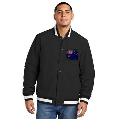 Australia Grunge Flag Insulated Varsity Jacket