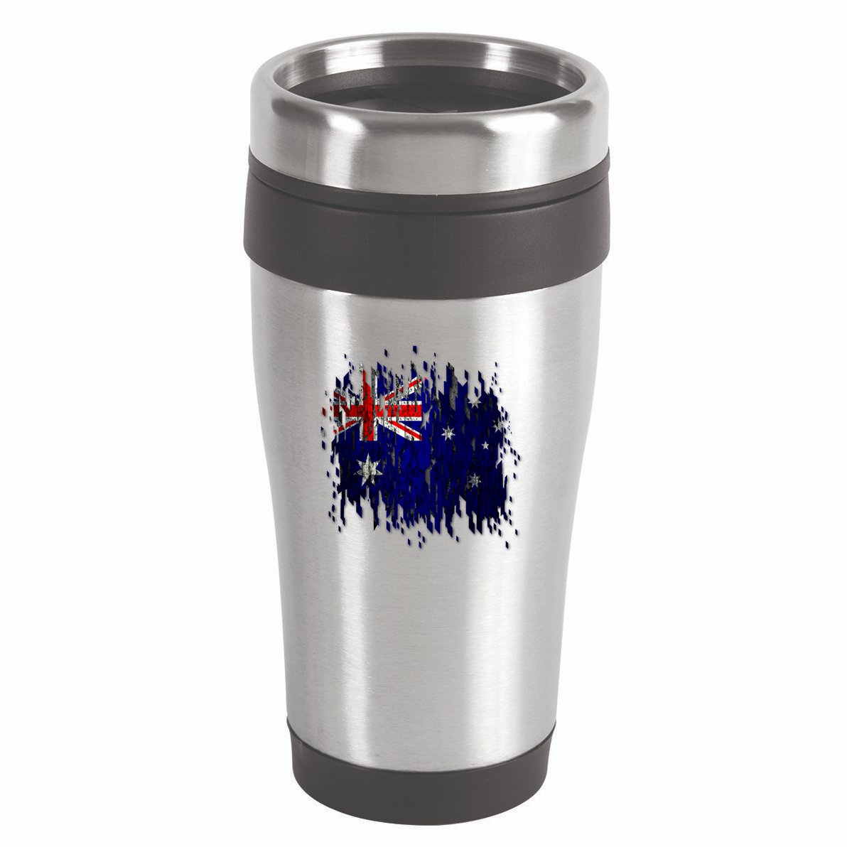 Australia Grunge Flag 16oz Travel Tumbler