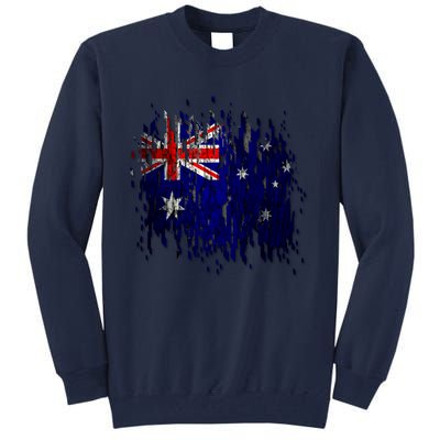 Australia Grunge Flag Tall Sweatshirt