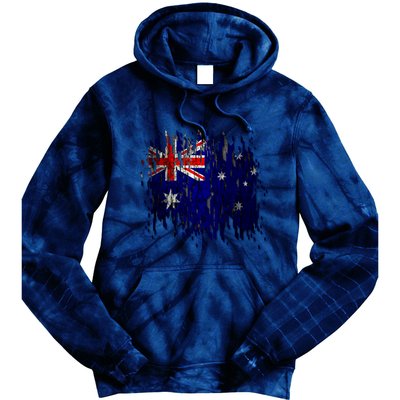 Australia Grunge Flag Tie Dye Hoodie