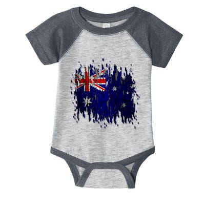 Australia Grunge Flag Infant Baby Jersey Bodysuit