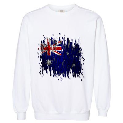 Australia Grunge Flag Garment-Dyed Sweatshirt