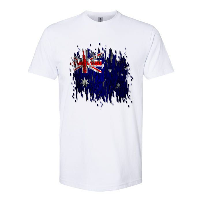 Australia Grunge Flag Softstyle CVC T-Shirt