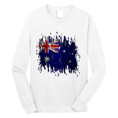 Australia Grunge Flag Long Sleeve Shirt