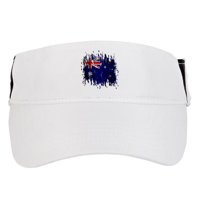 Australia Grunge Flag Adult Drive Performance Visor