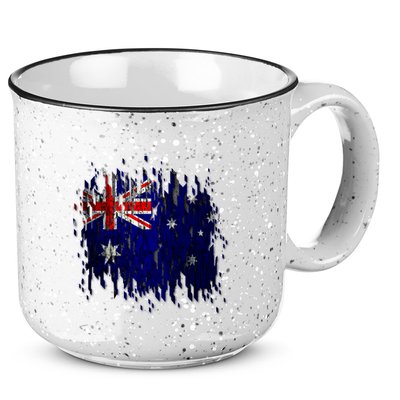 Australia Grunge Flag 15oz Campfire Ceramic Mug