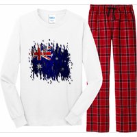 Australia Grunge Flag Long Sleeve Pajama Set