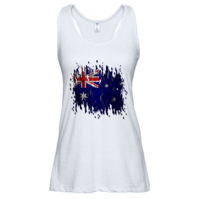 Australia Grunge Flag Ladies Essential Flowy Tank