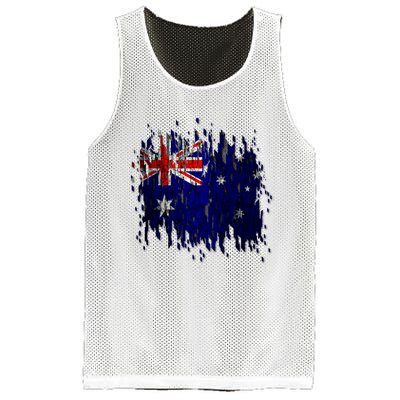 Australia Grunge Flag Mesh Reversible Basketball Jersey Tank