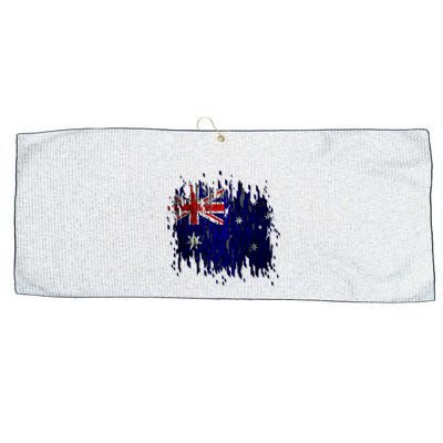 Australia Grunge Flag Large Microfiber Waffle Golf Towel