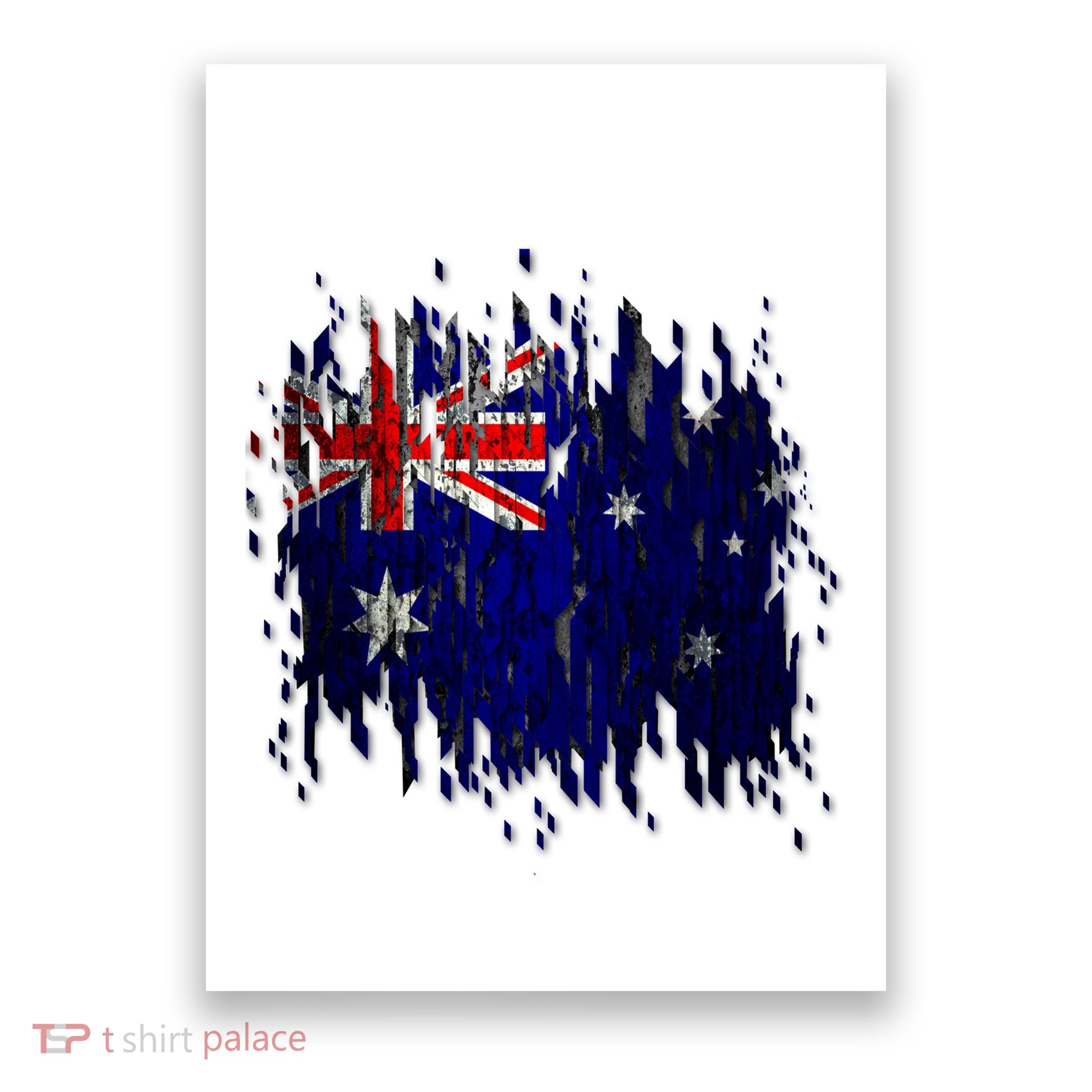 Australia Grunge Flag Poster