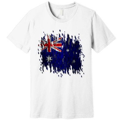 Australia Grunge Flag Premium T-Shirt