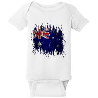 Australia Grunge Flag Baby Bodysuit
