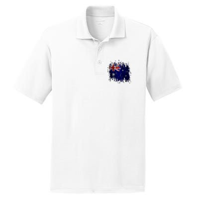 Australia Grunge Flag PosiCharge RacerMesh Polo